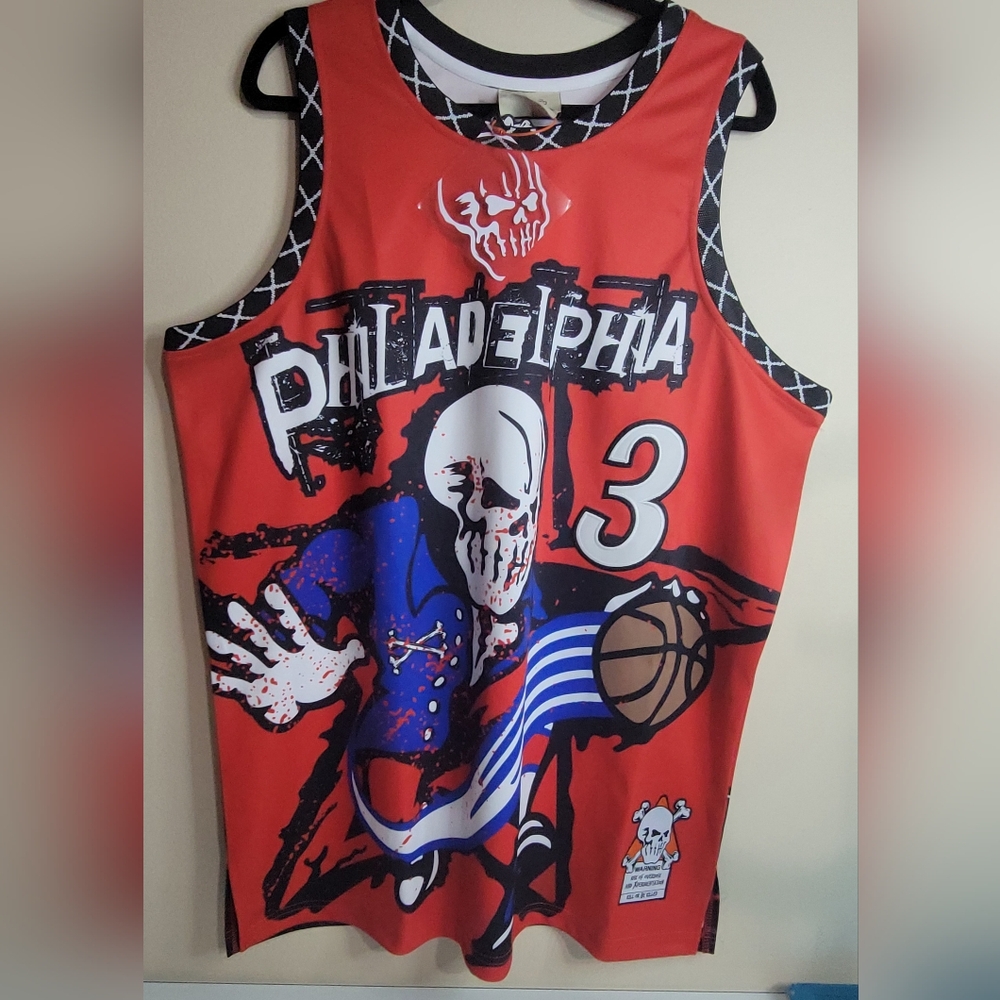 Red Philadelphia Graphic Basketball Tank Top